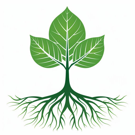 Eco-friendly logo with leaf and digital tree