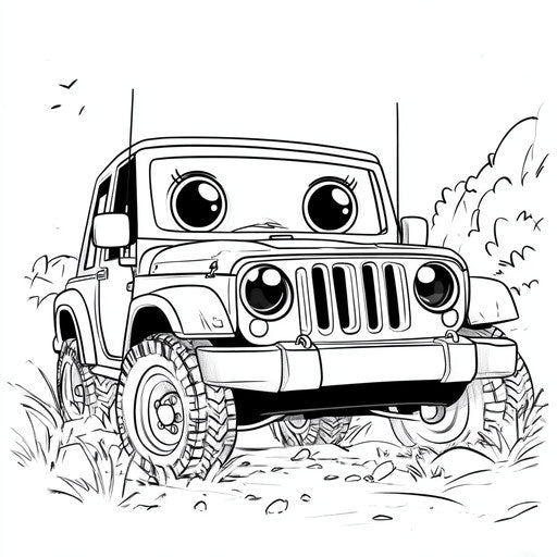 Discover Jeep Coloring Page for All Ages