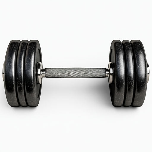 Realistic clipart of dumbbells, high resolution, isolated