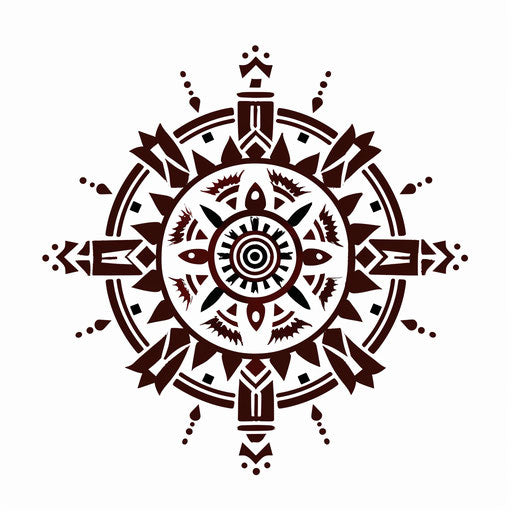 Stylish sketch of a Kalinga symbol in flat clipart style with trendy design