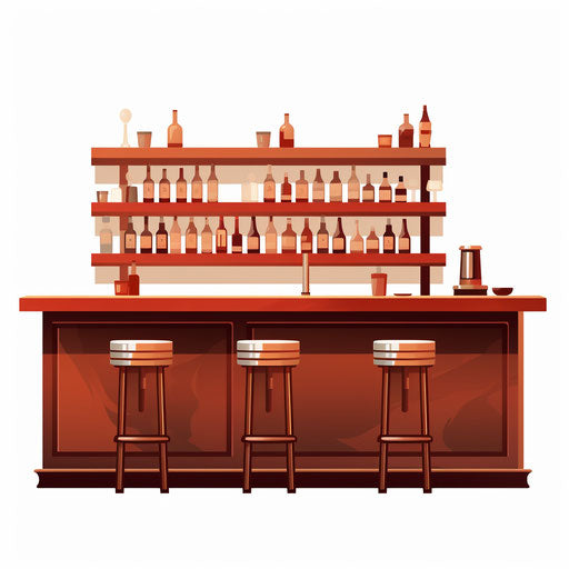 Minimalist Bars on White Background