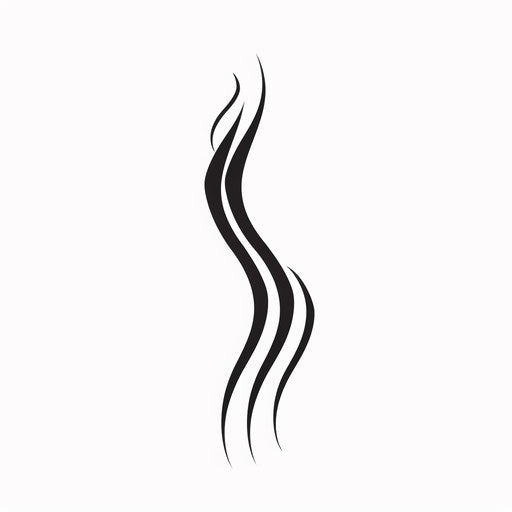 Modern salon logo with sleek, minimalist lines and white background
