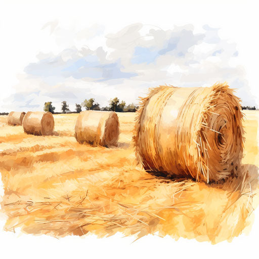 Clipart in the style of an oil painting on white background