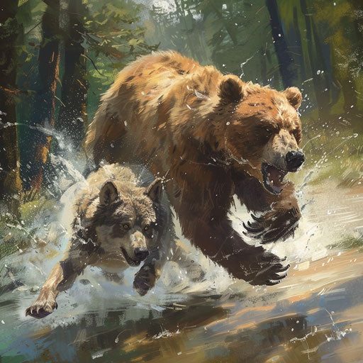 Bear vs Wolf: Wild Racing Challenge