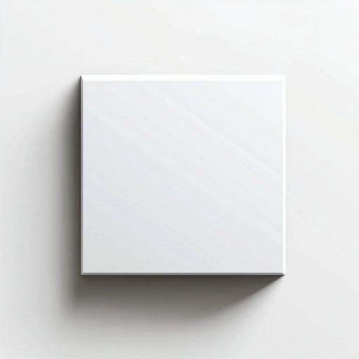 3D cube on flat white background, isolated clipart