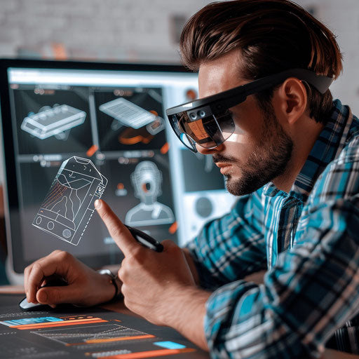 Business images with high-tech touch