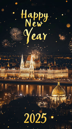 Festive Happy New Year Card Greeting Social Media Images