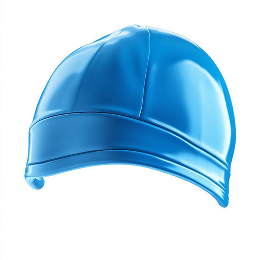 Realistic swim cap, high resolution, no background, isolated