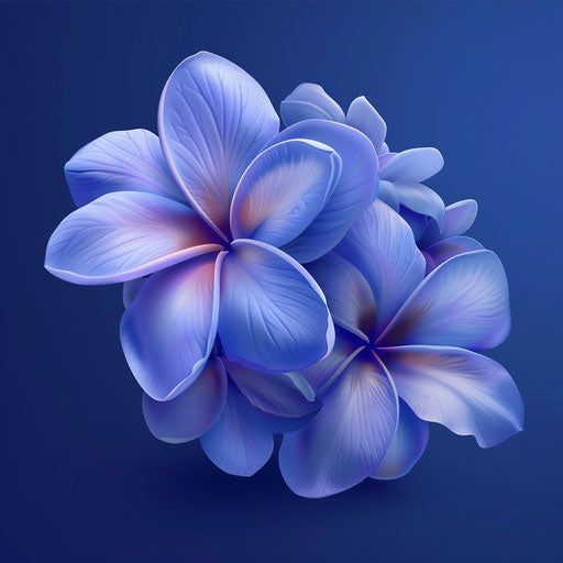 Realistic massage clipart on flat indigo background