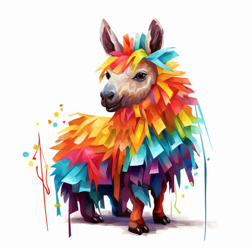Piñata illustration in the style of chiaroscuro art