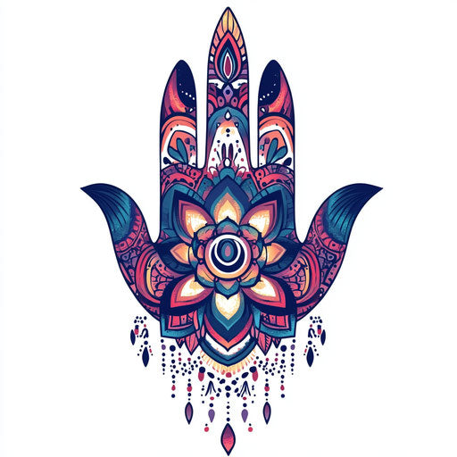 Lotus tattoo sketch on pure white background