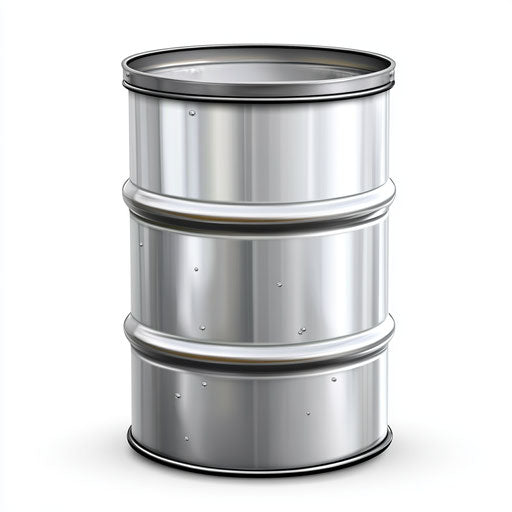 3D Rain Barrel on flat white background, isolated clipart