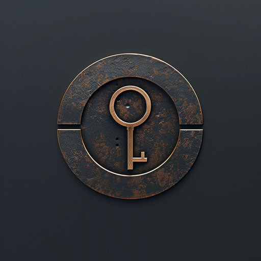 Symbol of security and access with a lock and key