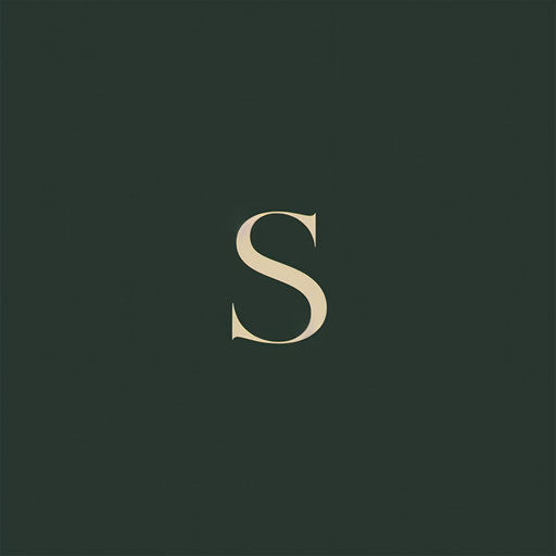 Classic logo design with a timeless serif font and a dark green background, exuding sophistication.