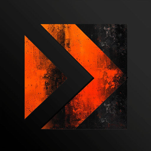 Bold, impactful photo logo with a high contrast background, striking design