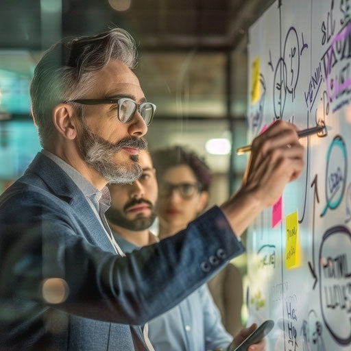 Teamwork in an innovative workspace