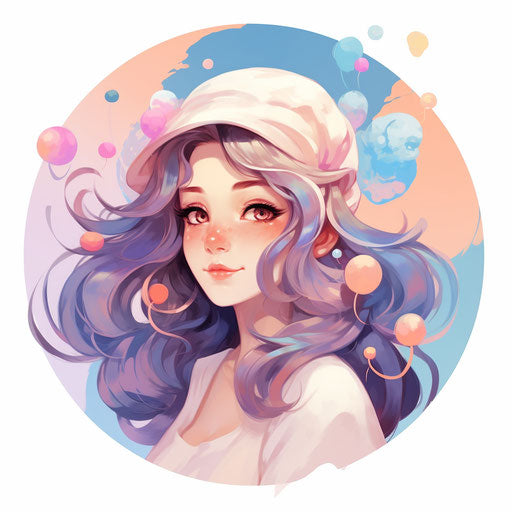 Playing clipart in the style of pastel colors