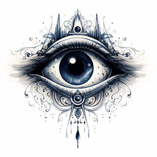 Eye with two shadows