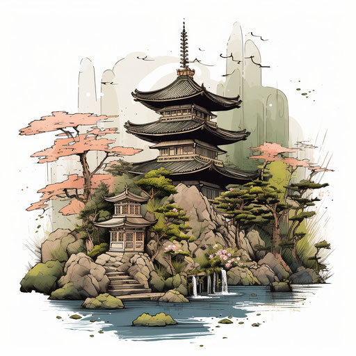 Tranquil Japanese Temple