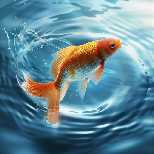 Fish Swimming Against the Current