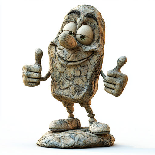 Expressive Stone Caricature Clipart to Enliven Spaces