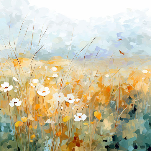 Background clipart in the style of Impressionistic Art, on a white background
