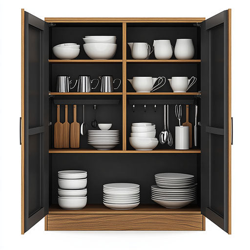 3D Cabinet Organizer with flat white background