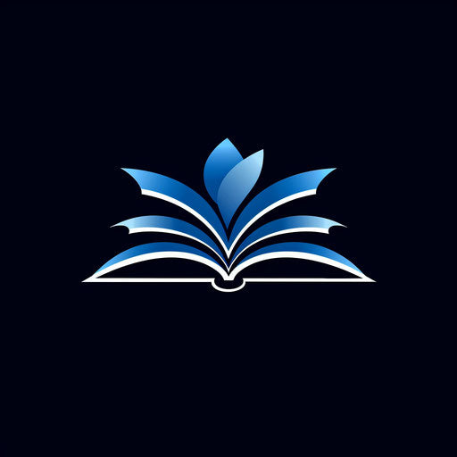 Knowledge and information - Logo with open book for business