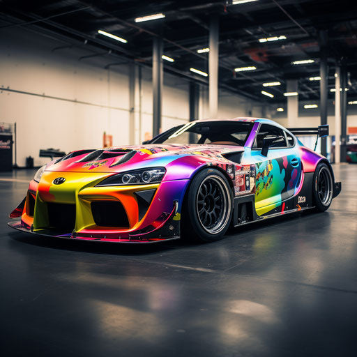 Rainbow colors Supra mark 4