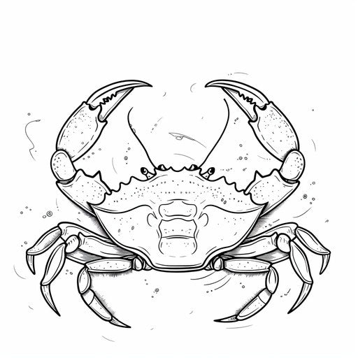 Crab ready to color