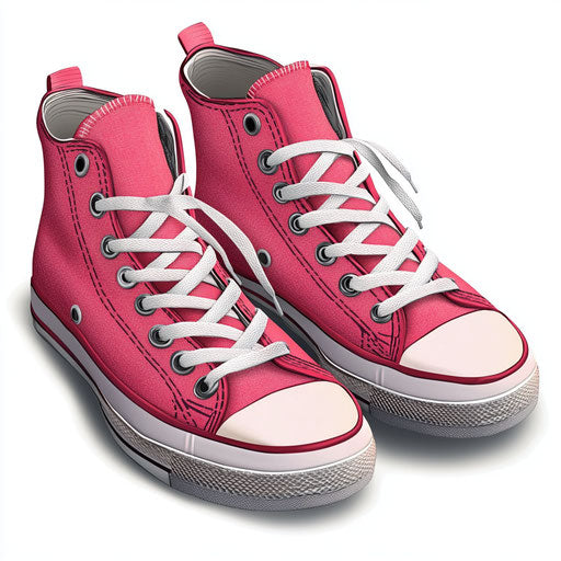 Realistic tennis shoes clipart, high resolution, isolated