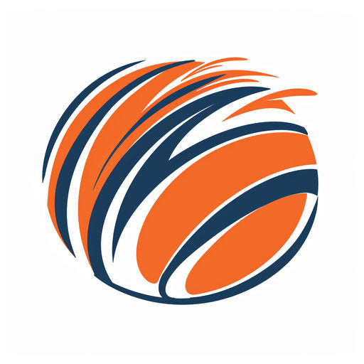 Minimalist basketball logo with clean lines on white background