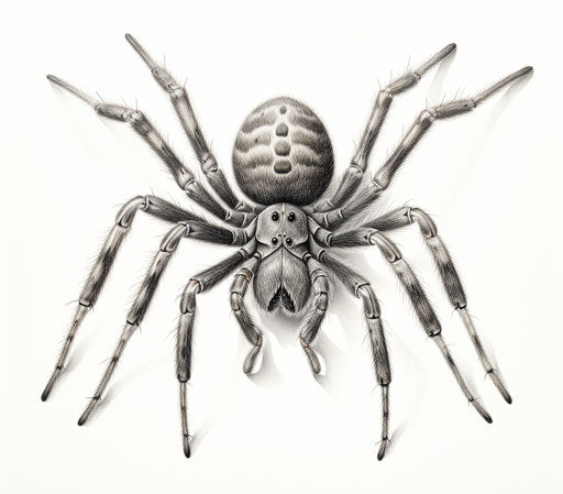 Fine art print of a black widow spider