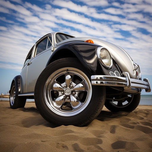 Volkswagen Beetle classic car wheel and tire upgrades