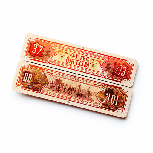 Movie ticket in oil painting style