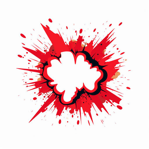 Minimalist style artwork of a powder on white background