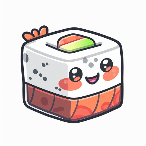 Colorful cute sushi