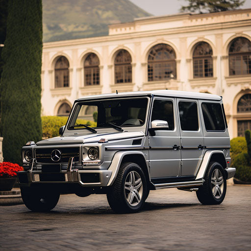 Classic silver off-road vehicle