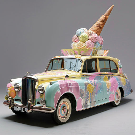 1954 Bentley R Type Continental turned into ice cream truck
