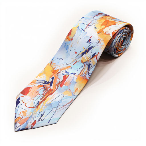 Tie clipart in the style of Impressionistic Art