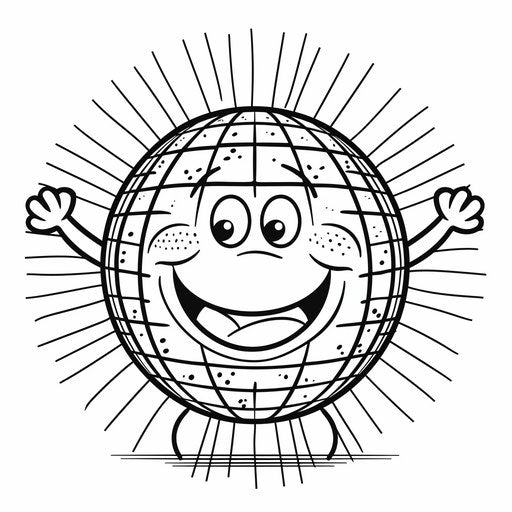 Cheerful animated bingo ball