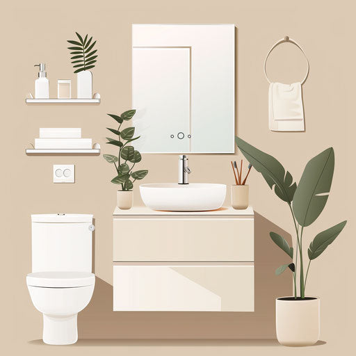 Bathroom clipart illustration