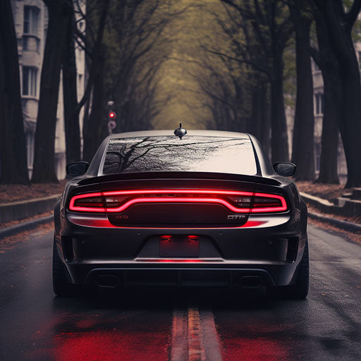 Rear view of the Dodge Charger Hellcat