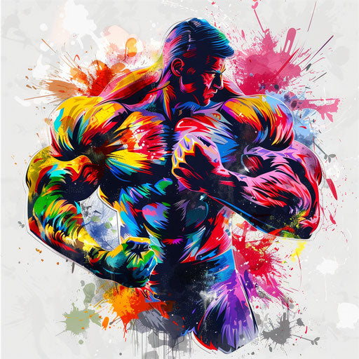 Photo realistic strength clipart on flat white background