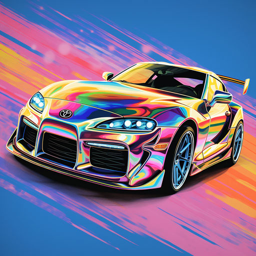 Rainbow colors with mark 4 Supra