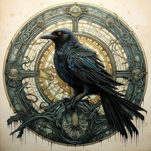 The raven's geometric balance flight