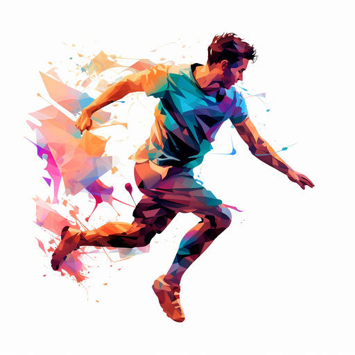 Portrait in chiaroscuro style on white background