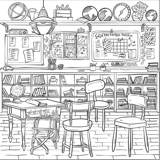 Mathematical formulas in a classroom