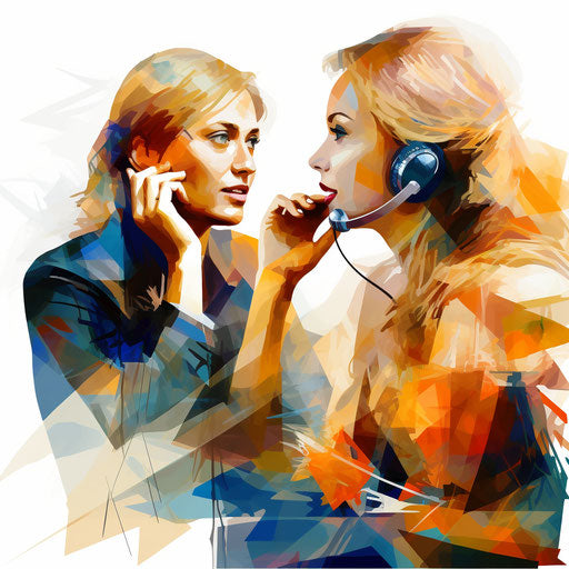 Communication clipart in the style of Impressionistic Art, on white background