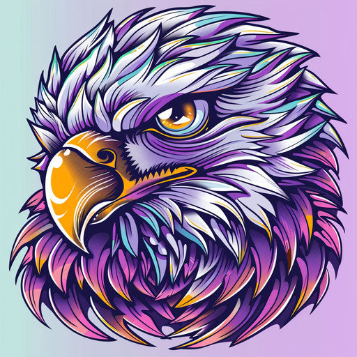 Charming sketch of a Mexican eagle tattoo